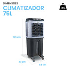 Climatizador Portátil Moob by Ultra Ar 75L - 220v