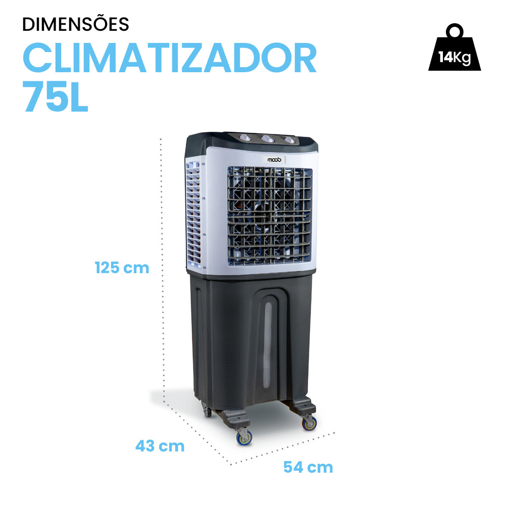 Climatizador Portátil Moob by Ultra Ar 75L - 220v
