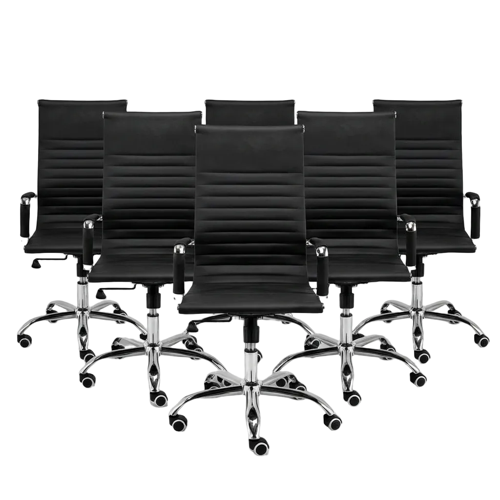 Conjunto 6 Cadeiras de Escritório Moob Boston