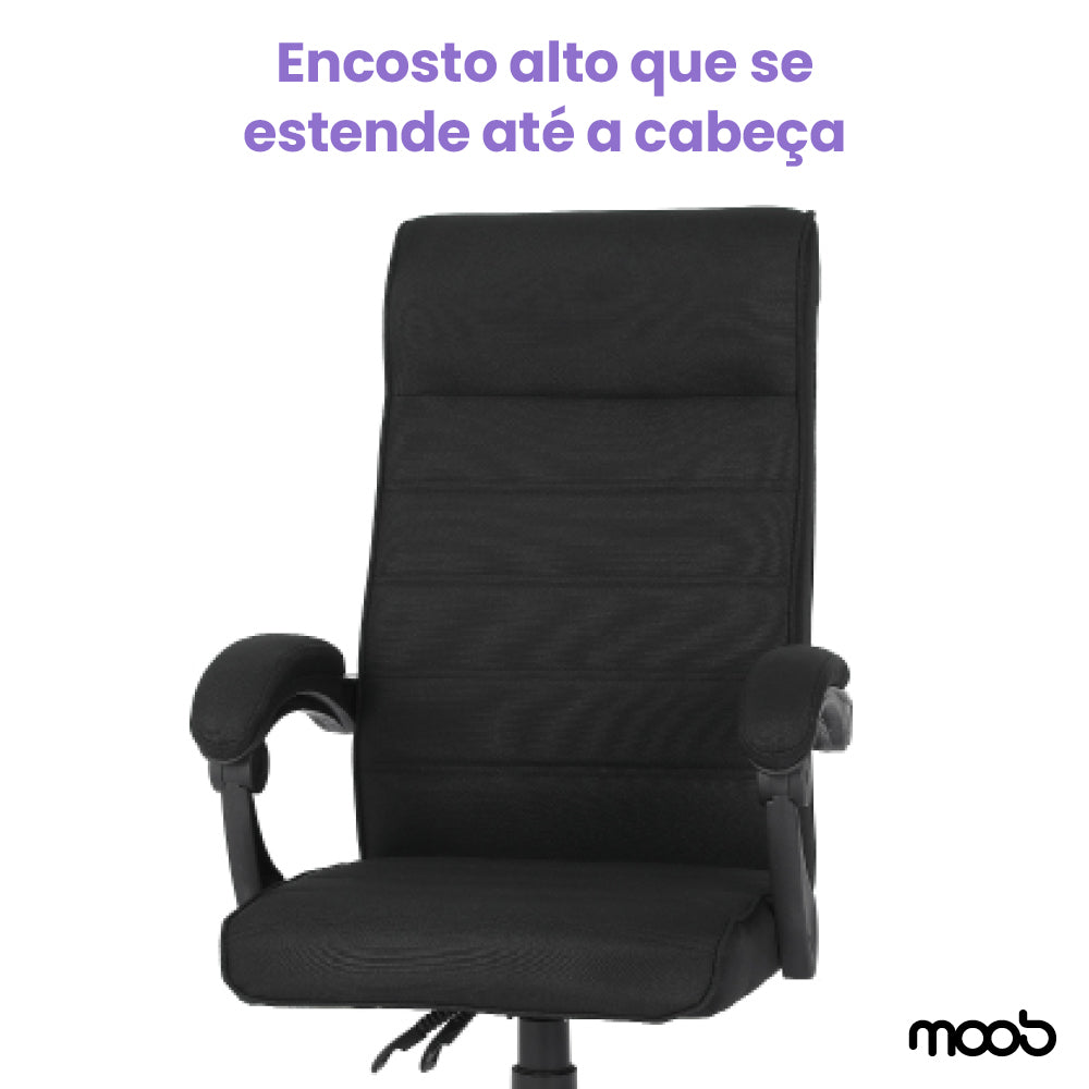 Cadeira Moob Vegas Presidente Preta
