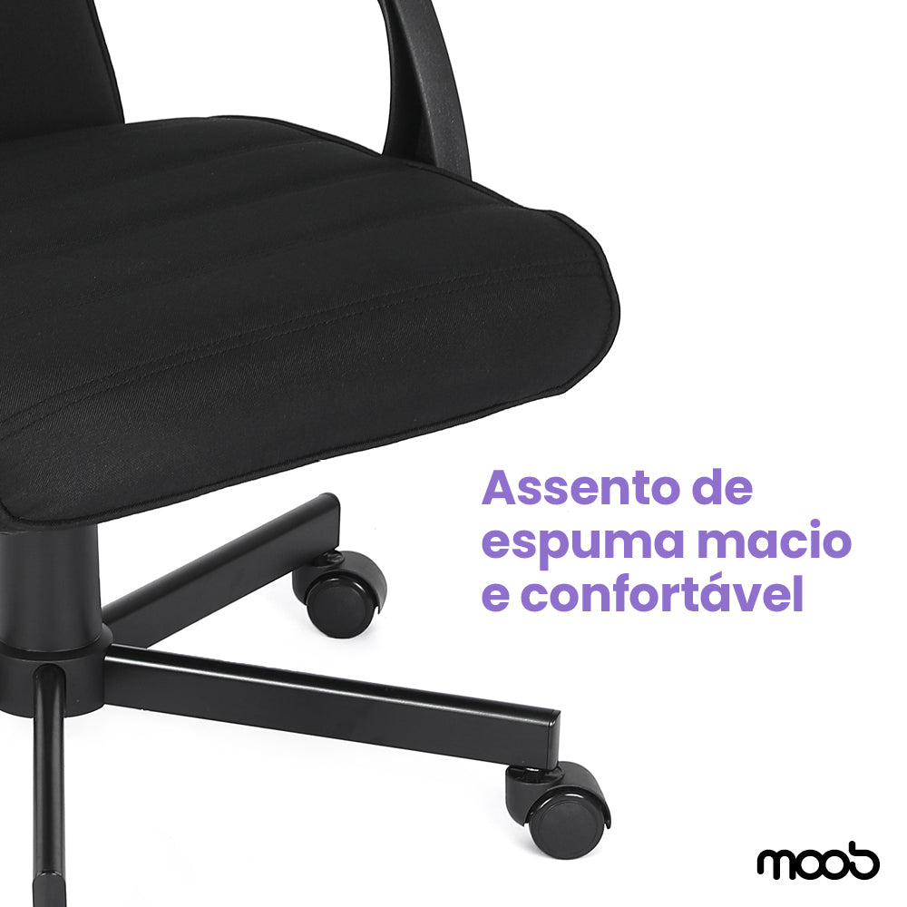 Cadeira Moob Vegas Presidente Preta