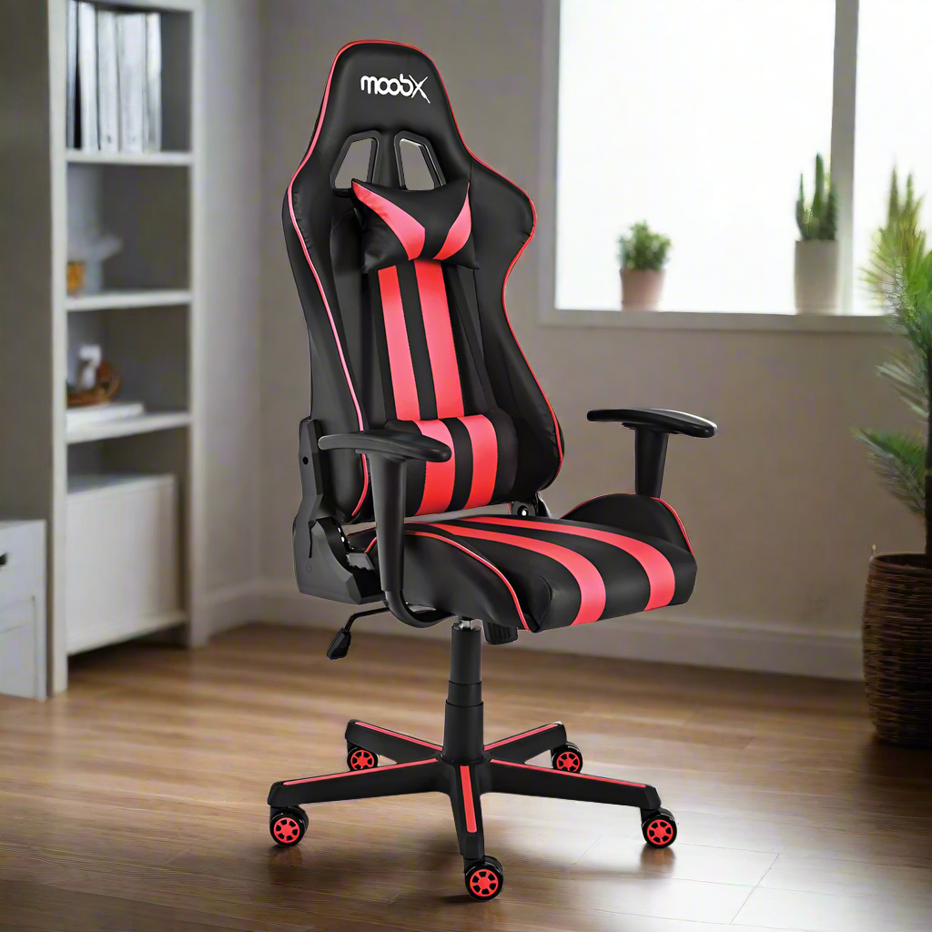 Cadeira Gamer Moob Nitro Preto/Vermelho