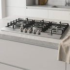 Cooktop Moob Aço Inox 5 Bocas Ferro Fundido -  Bivolt