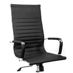 Cadeira Moob Boston Presidente Preta/Cromada