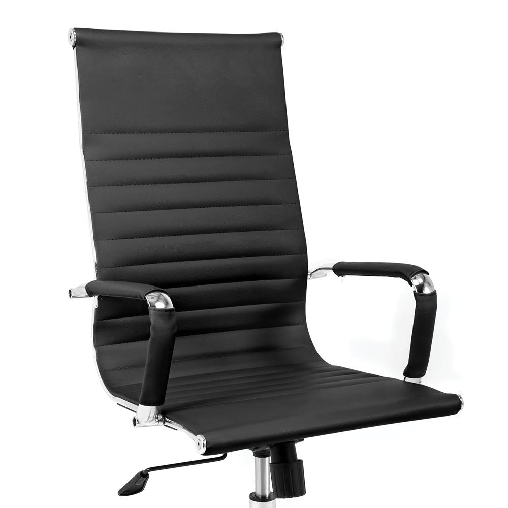 Cadeira Moob Boston Presidente Preta/Cromada