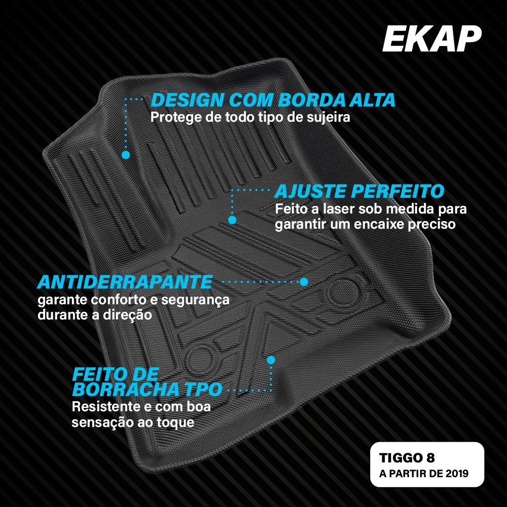 Tapete Bandeja Tiggo 8 (3 Pçs) - Ekap