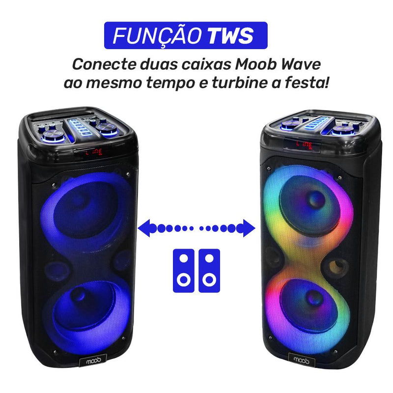 Caixa de Som Moob Wave Amplificada