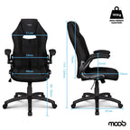 Cadeira Gamer Moob Force Giratória Preta