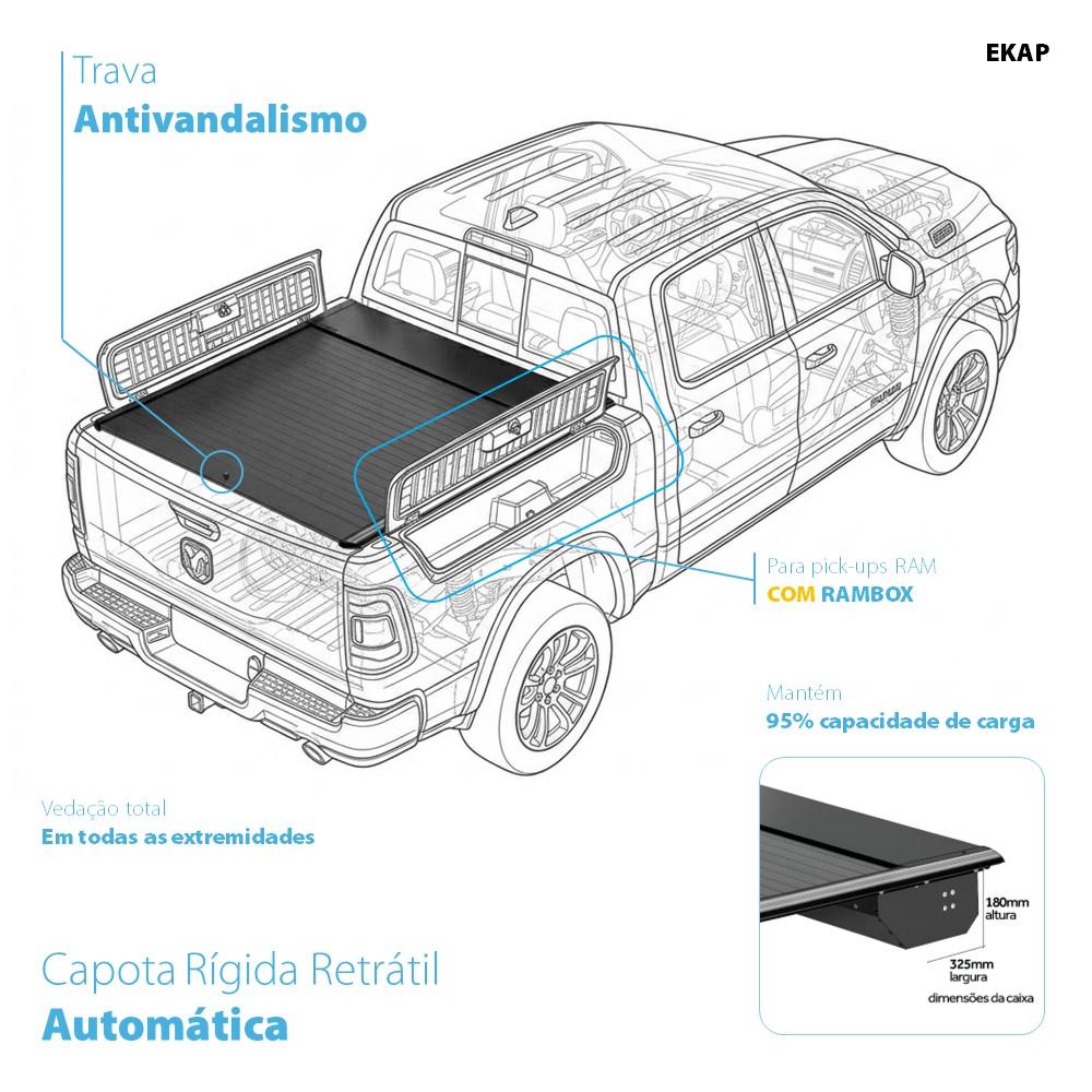 Capota Retrátil Automática - RAM 1500 Rebel