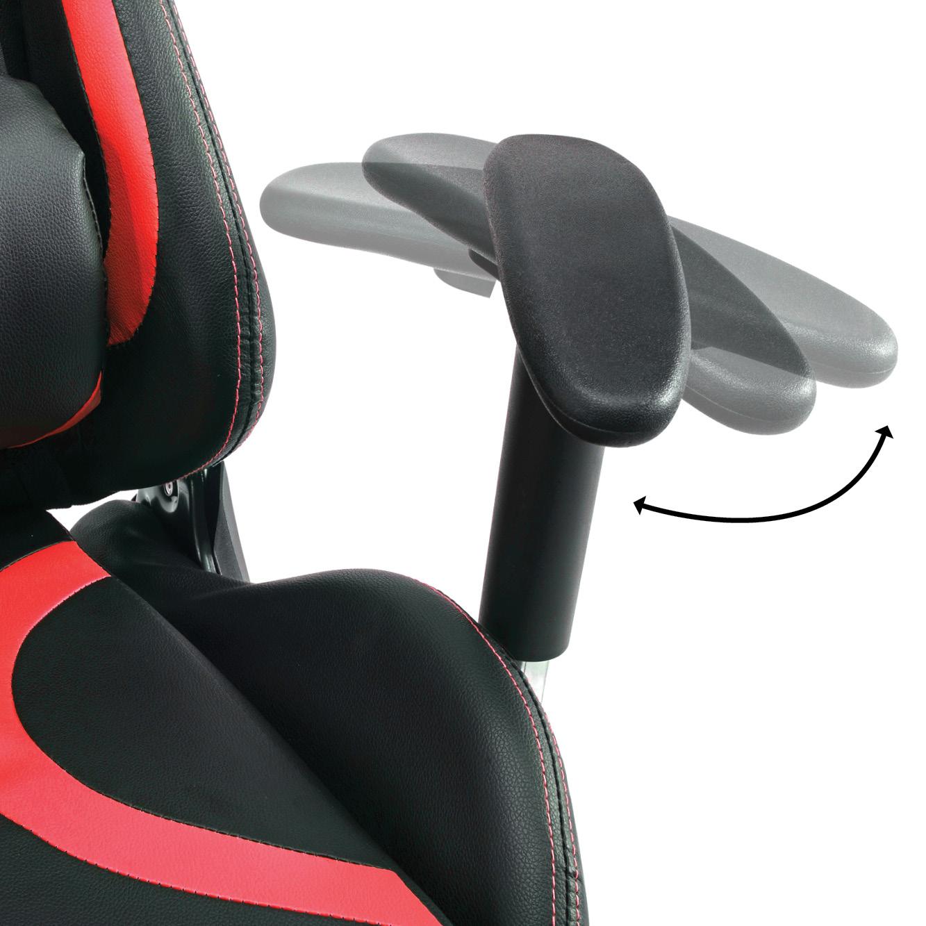 Cadeira Gamer Moob Thunder Preto/Vermelho