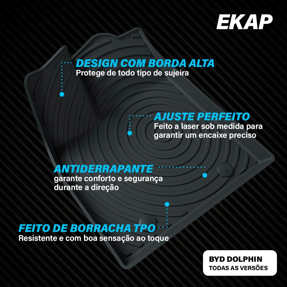 Tapete Bandeja BYD Dolphin (3 Pçs) - Ekap
