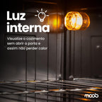 Forno Elétrico de Bancada Moob Top 60 Litros Função Grill Preto 220V