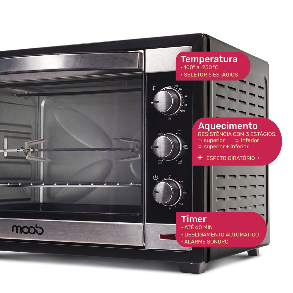 Forno Elétrico Moob 60 Litros - 127V
