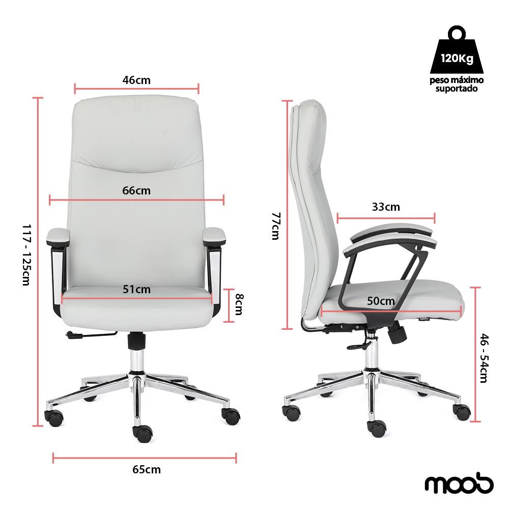 Cadeira Moob Lisboa Presidente Cinza
