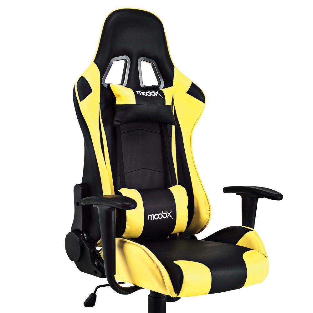 Cadeira Gamer Moob GT Racer Preto/Amarelo