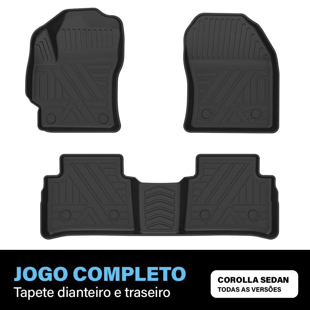 Tapete Bandeja - Corolla Sedan (3 Pçs 3D)