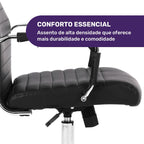 Cadeira Moob Chicago Presidente Preta