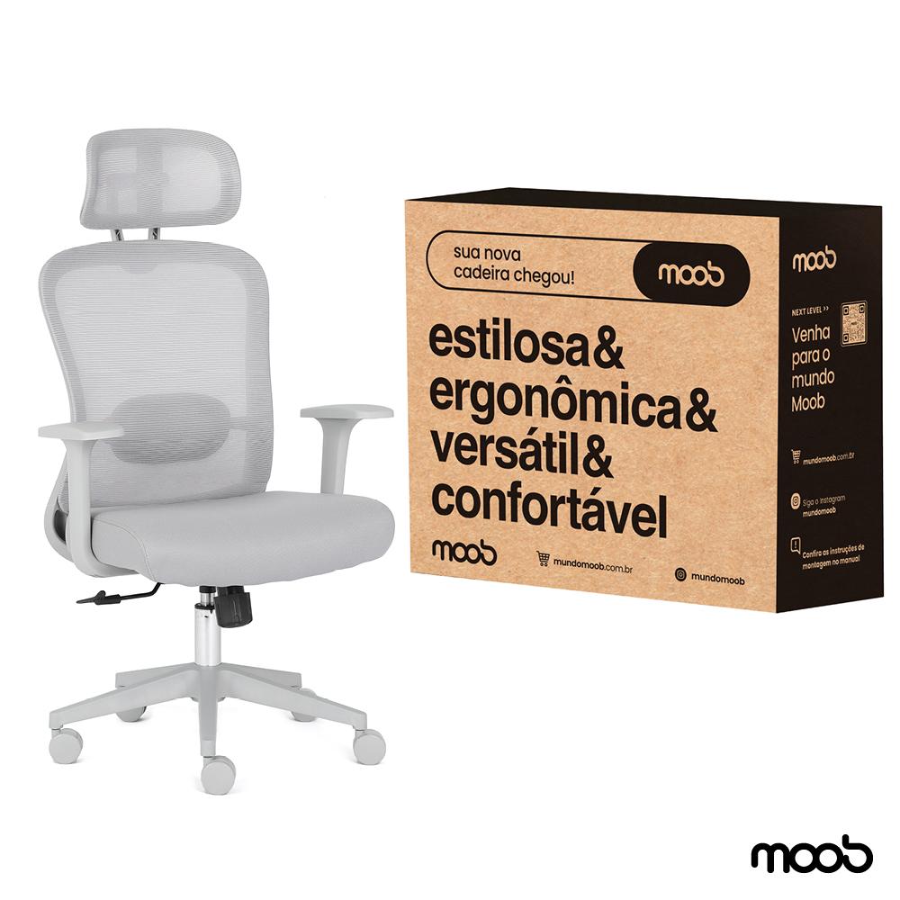 Cadeira Moob Tóquio Presidente Cinza