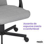 Cadeira Moob Vegas Presidente Cinza