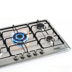 Cooktop Moob Aço Inox 5 Bocas Esmaltado - Bivolt