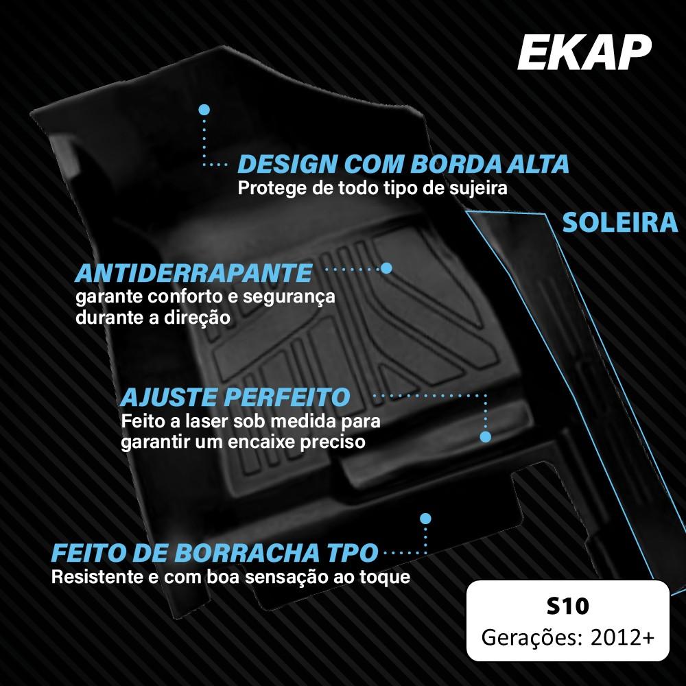 Tapete Bandeja - Chevrolet S10 (3 Pçs 3D)