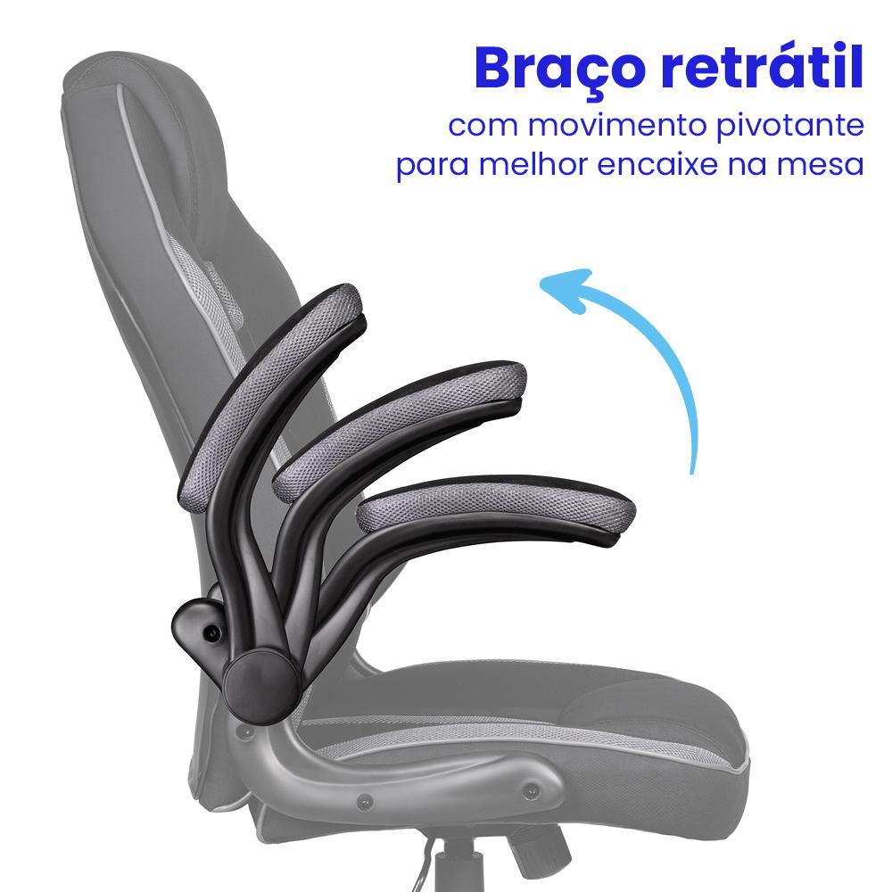 Cadeira Gamer Moob Force Preto/Vermelho