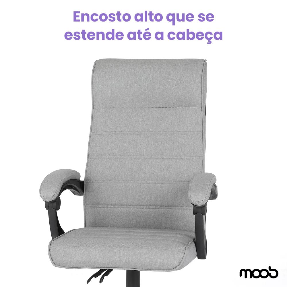 Cadeira Moob Vegas Presidente Cinza