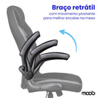 Cadeira Gamer Moob Force Giratória Preta