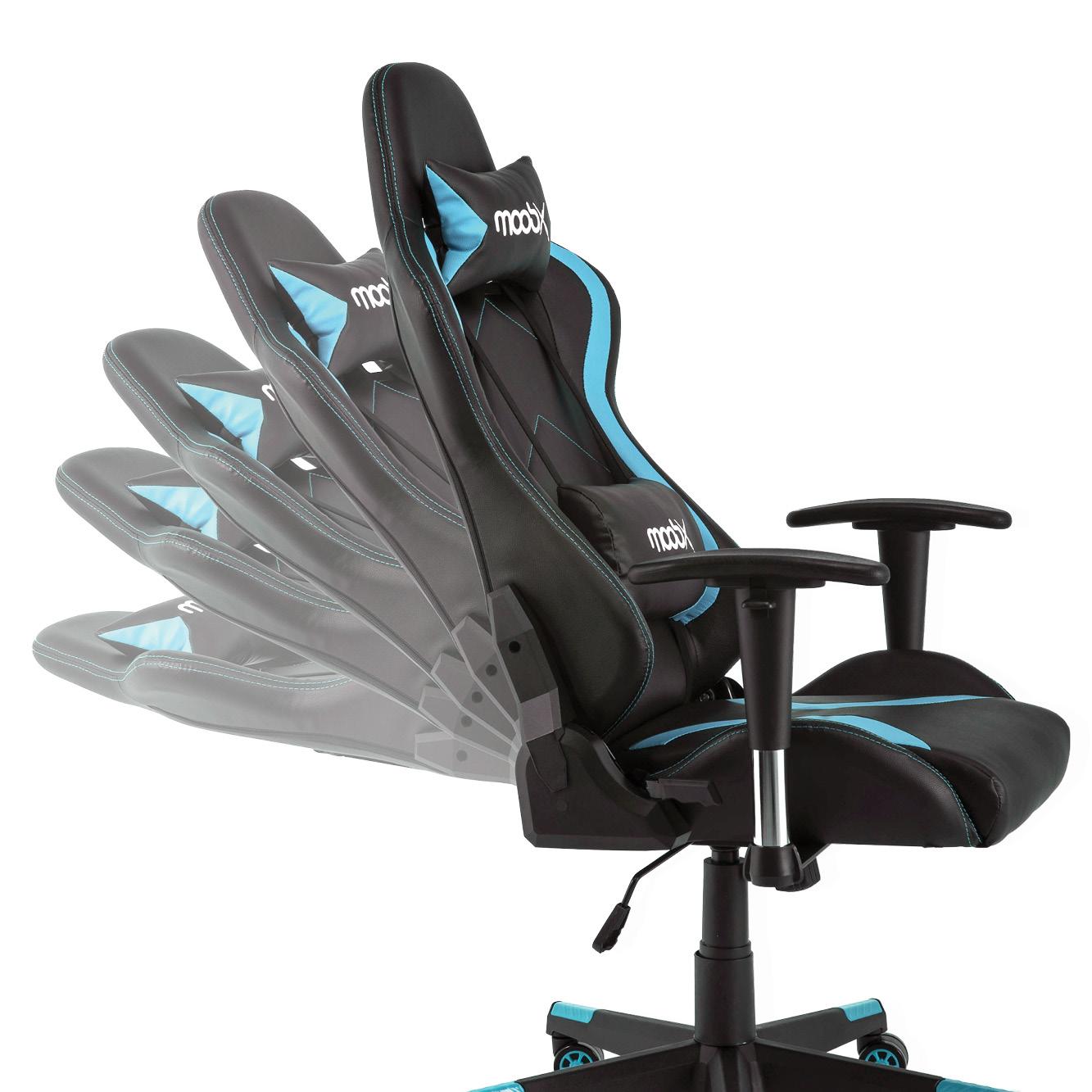 Cadeira Gamer Moob Thunder Preto/Azul
