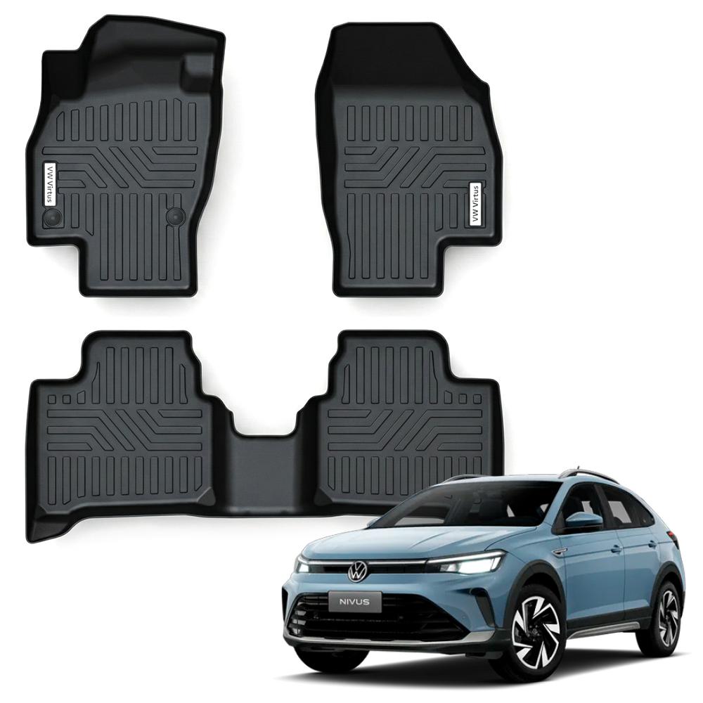 Tapete automotivo - Volkswagen Virtus (3 pcs 3D)