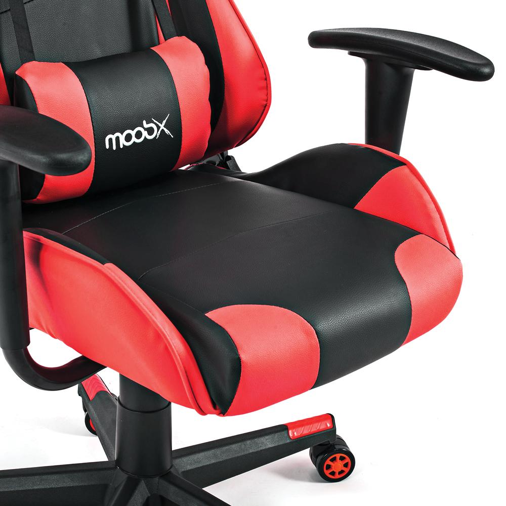 Cadeira Gamer Moob GT Racer Preto/Vermelho