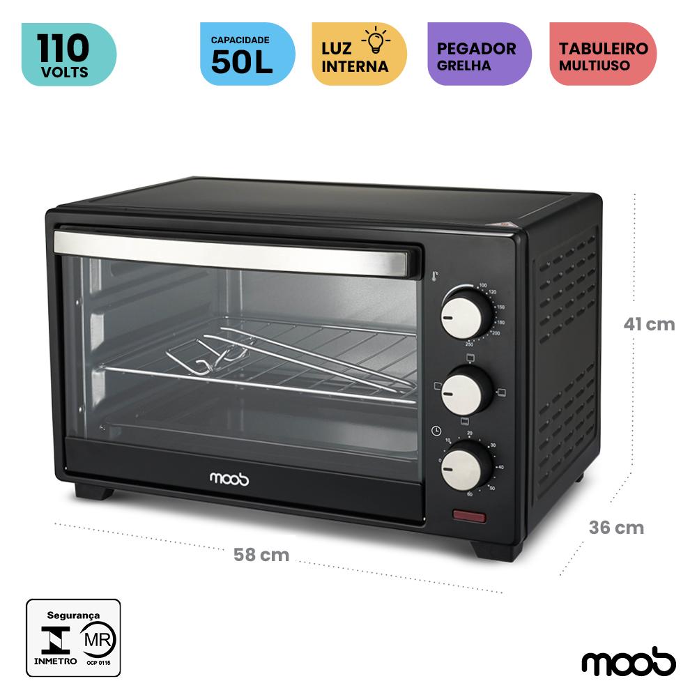 Forno Elétrico Bancada Moob 50 Litros - 127V