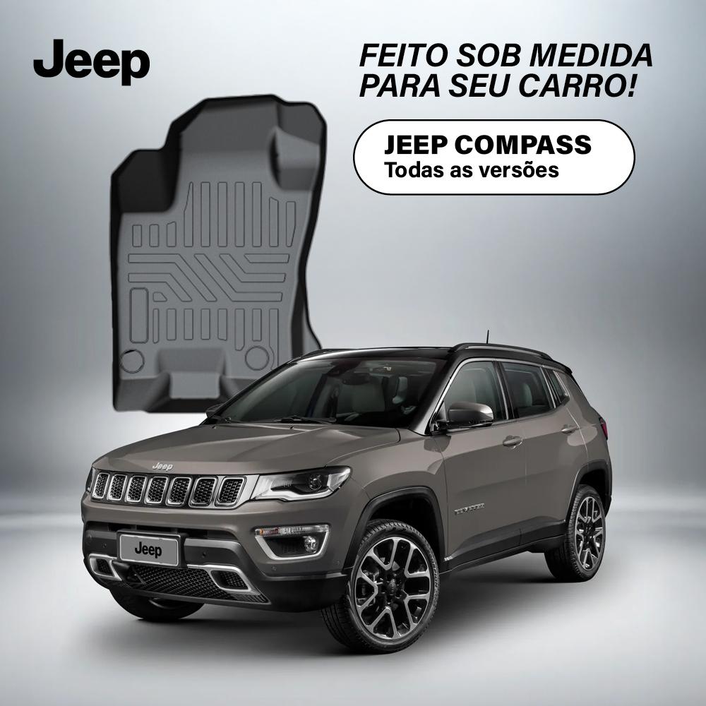 Tapete Bandeja - Jeep Compass (3 Pçs 3D)
