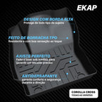Tapete Bandeja - Corolla Cross (3 Pçs 3D)