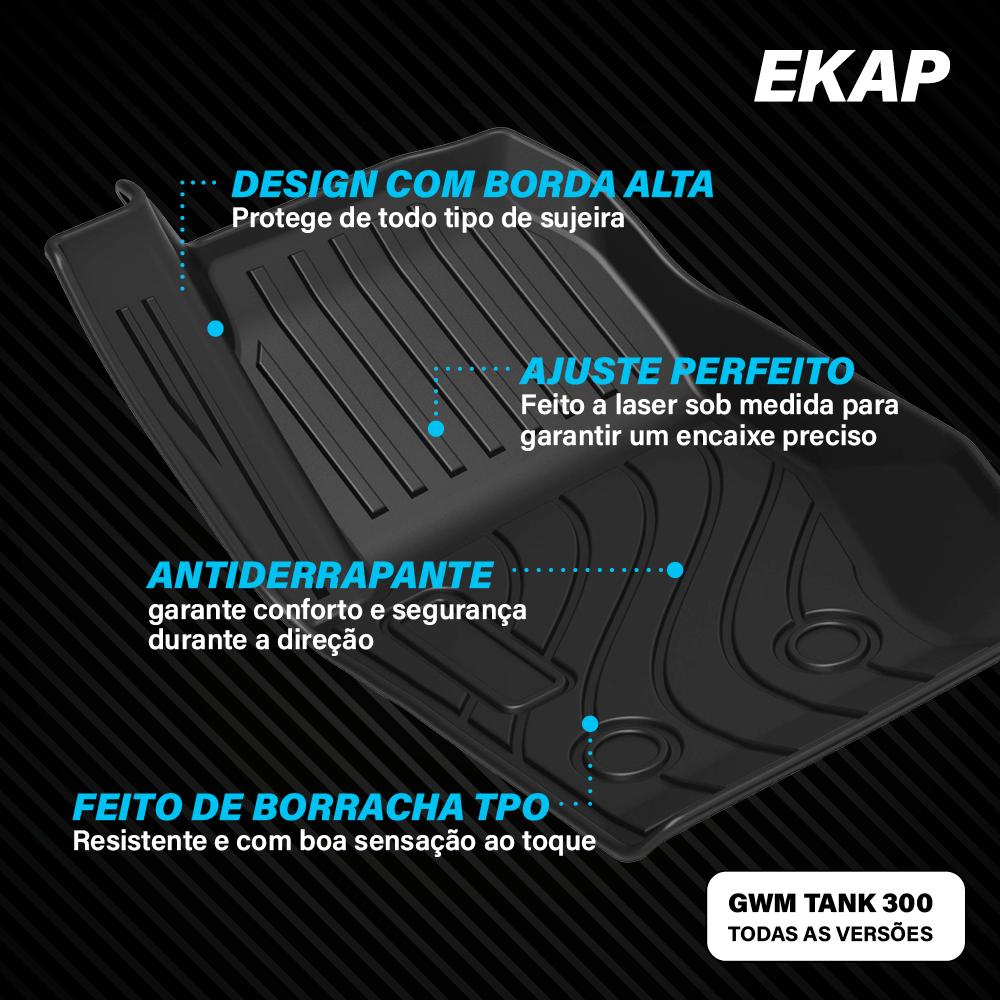 Tapete Bandeja - GWM Tank 300 (4 Pçs 3D)