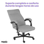 Cadeira Moob Vegas Presidente Cinza