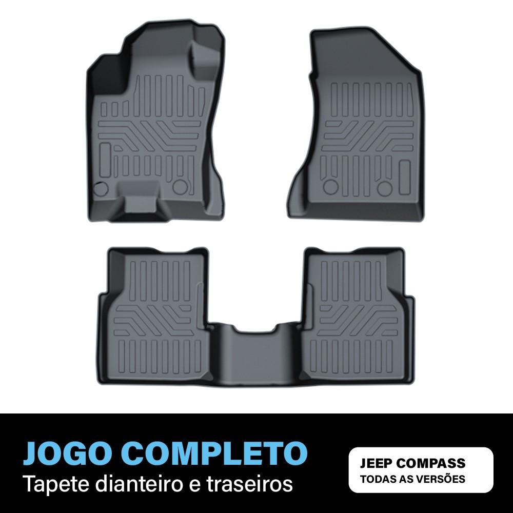Tapete Bandeja - Jeep Compass (3 Pçs 3D)
