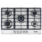 Cooktop Moob Aço Inox 5 Bocas Ferro Fundido -  Bivolt