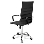Cadeira Moob Boston Presidente Preta/Cromada