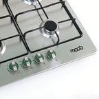 Cooktop Moob Aço Inox 4 Bocas - Bivolt