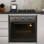 Forno Elétrico de Embutir Moob Luz Interna e Função Grill 60 Litros Preto 127V