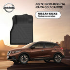 Tapete Bandeja - Nissan Kicks (3 Pçs 3D)