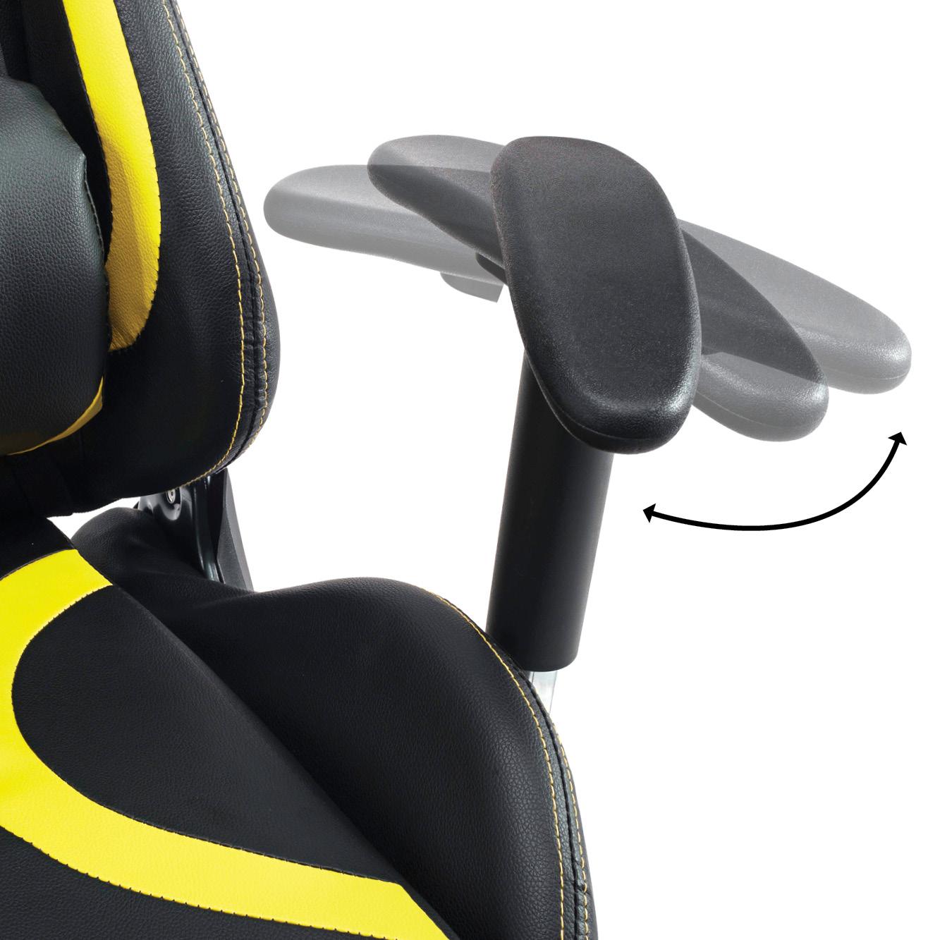 Cadeira Gamer Moob Thunder Preto/Amarelo