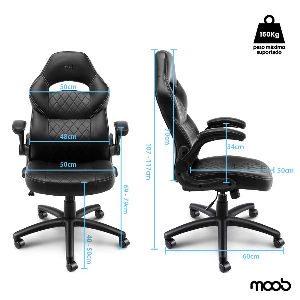 Cadeira Gamer Moob Horizon Preta