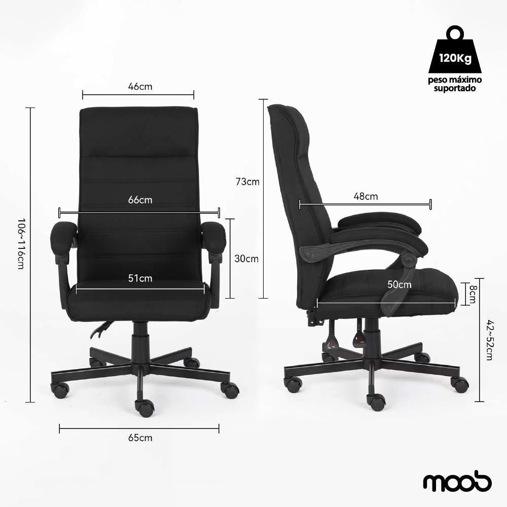 Cadeira Moob Vegas Presidente Cinza