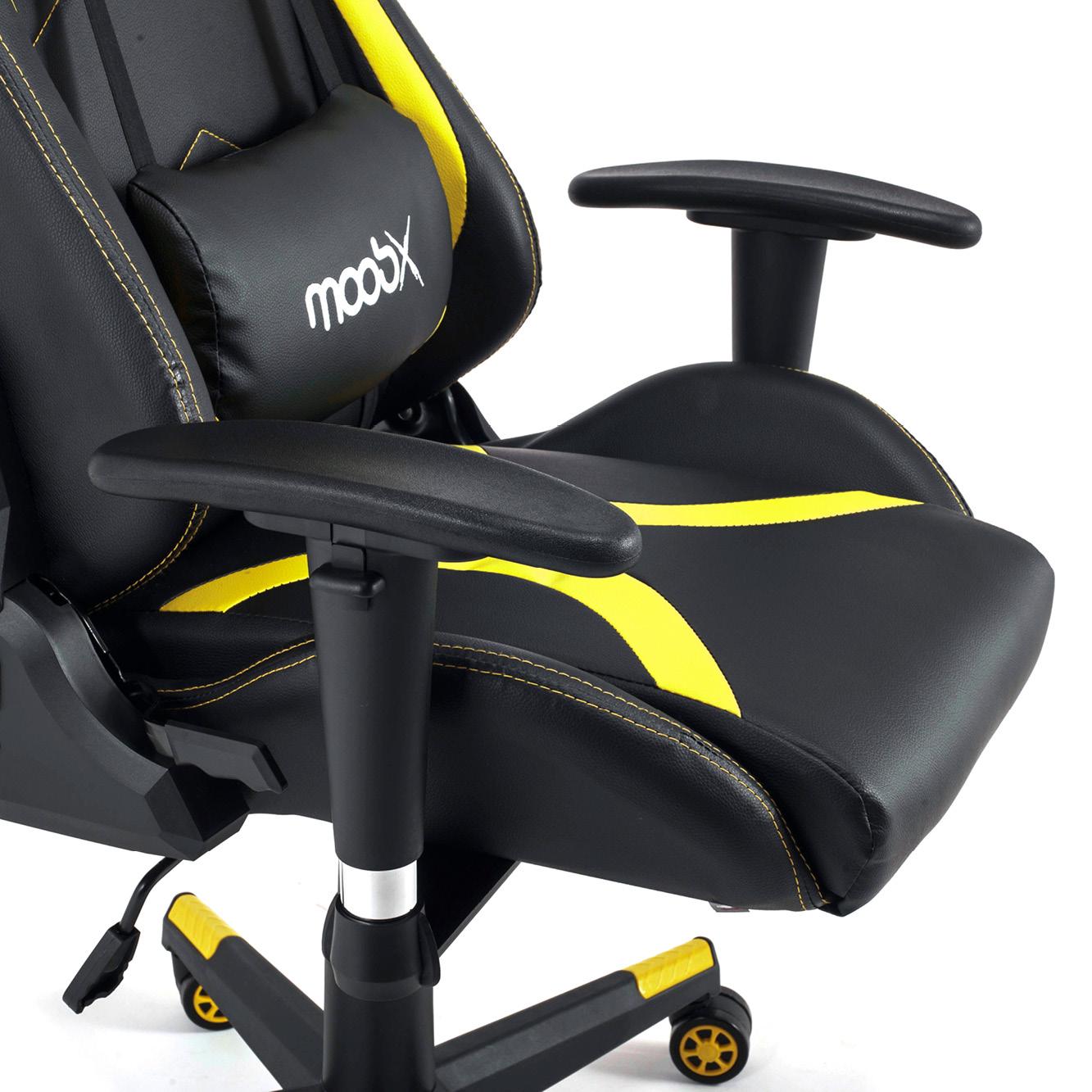 Cadeira Gamer Moob Thunder Preto/Amarelo