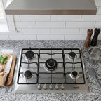Cooktop Moob Aço Inox 5 Bocas Esmaltado - Bivolt