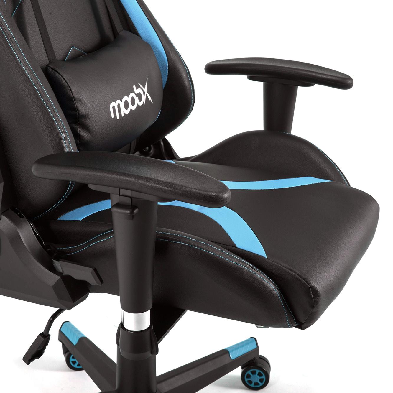 Cadeira Gamer Moob Thunder Preto/Azul