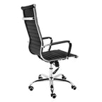 Cadeira Moob Boston Presidente Preta/Cromada