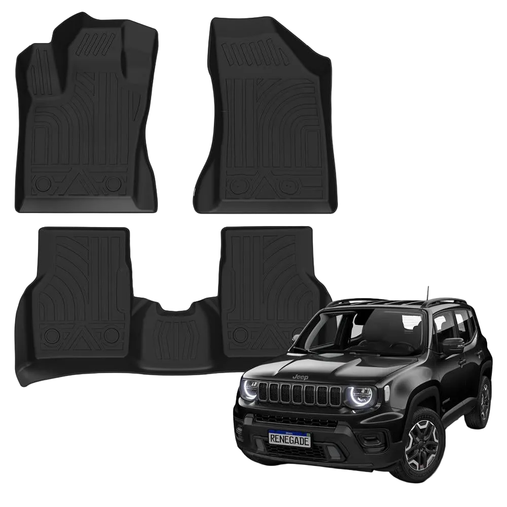 Tapete Bandeja - Jeep Renegade (3 Pçs)